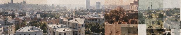Urban panorama collage